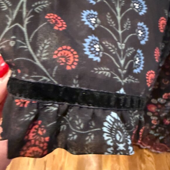 Anthropologie Laia Maxi Dress, Black Motif, SZ L - Picture 6 of 11